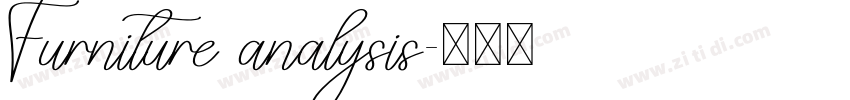Furniture analysis字体转换